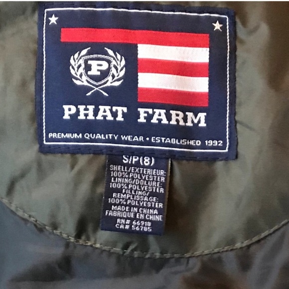 Phat Farm Puffer Vest Green Size Small NEW - Picture 4 of 9